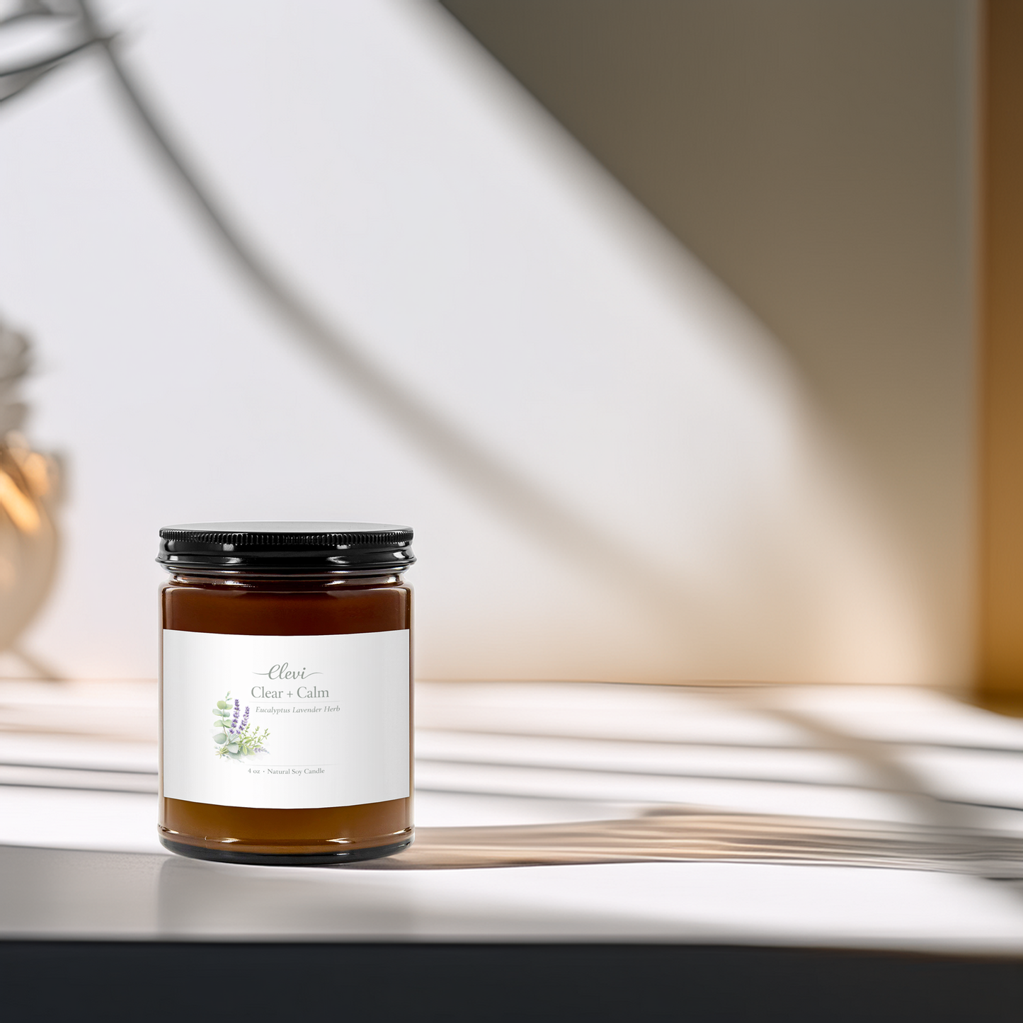 Wellness candle for meditation and self-care