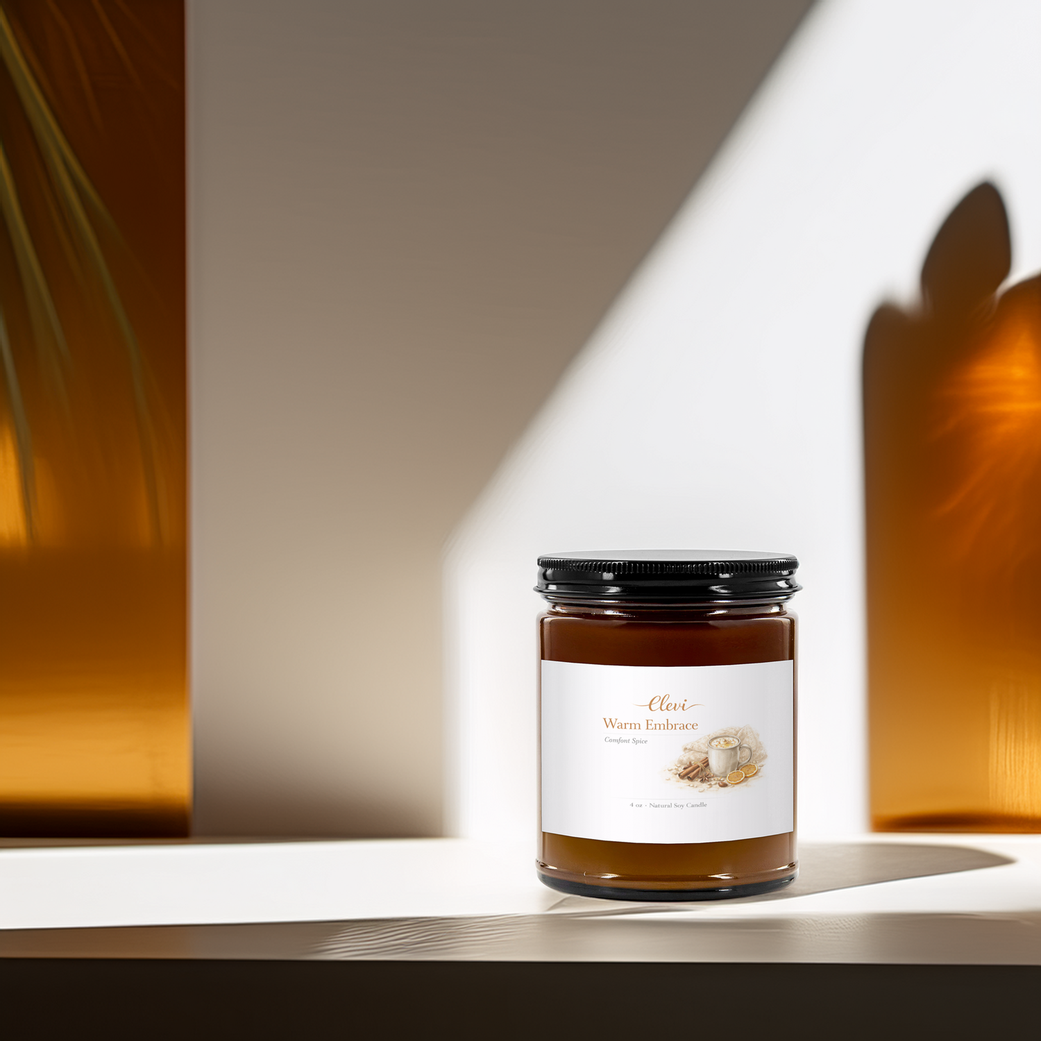 Natural aromatherapy candle for sleep and calm
