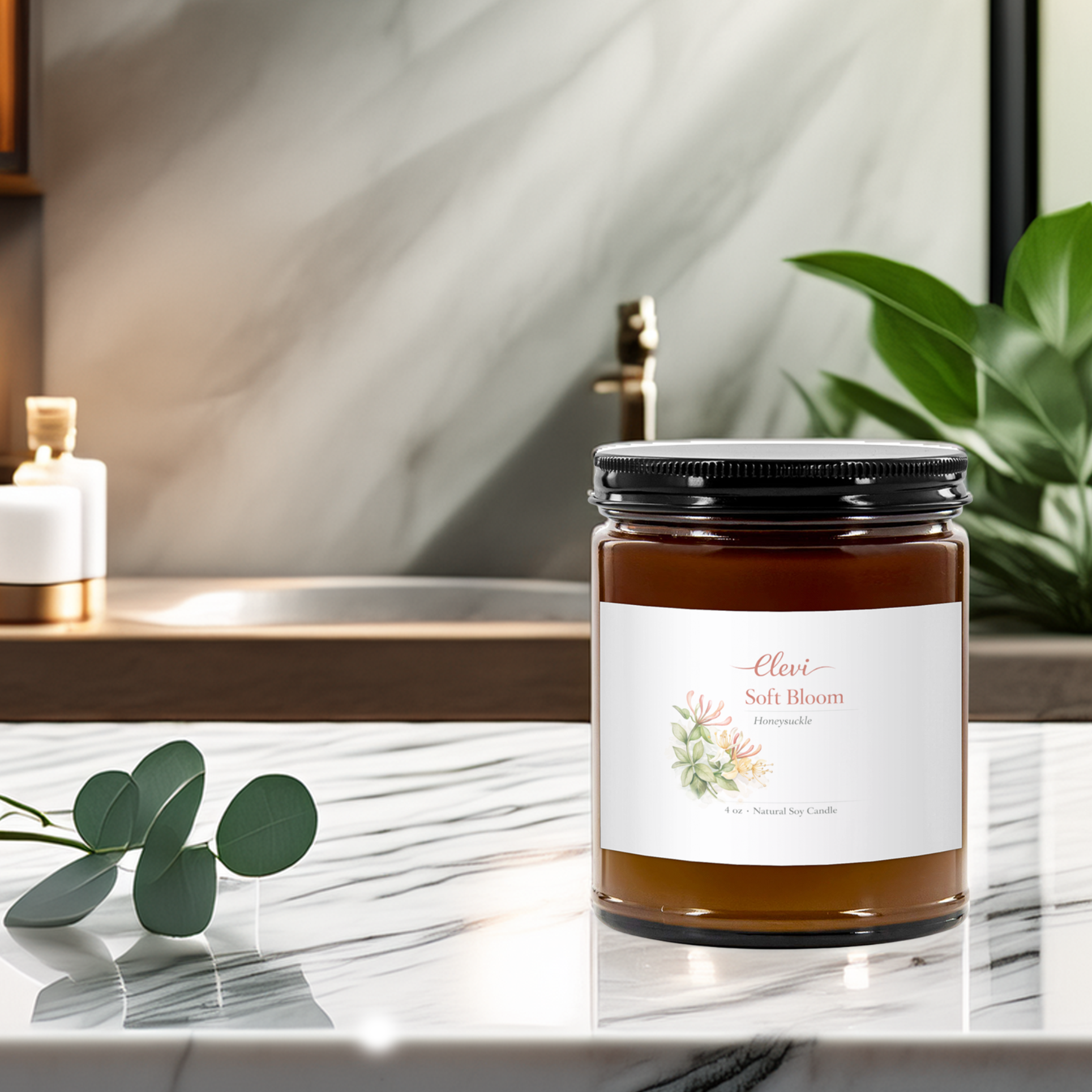 Wellness candle for meditation and self-care
