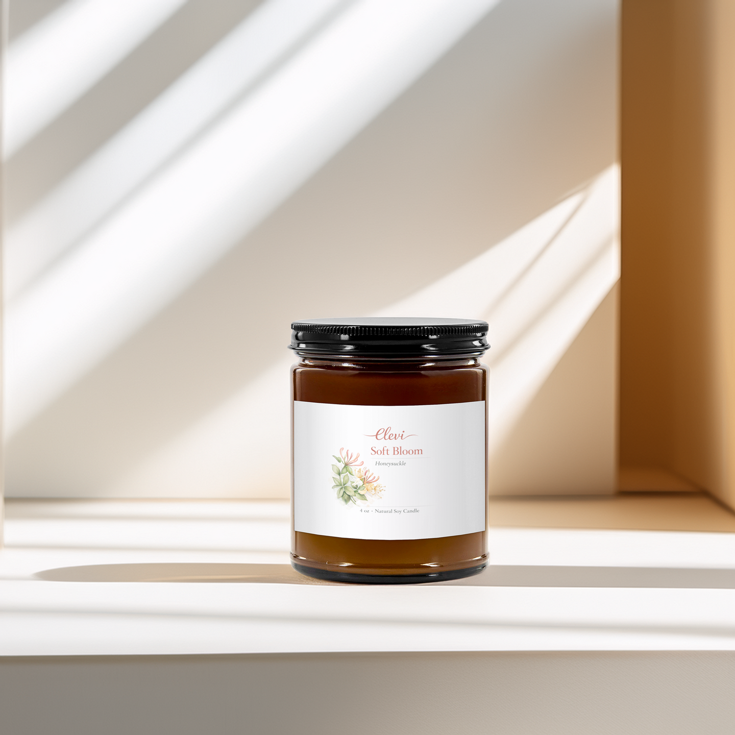 Relaxing aromatherapy candle creating a calming evening atmosphere
